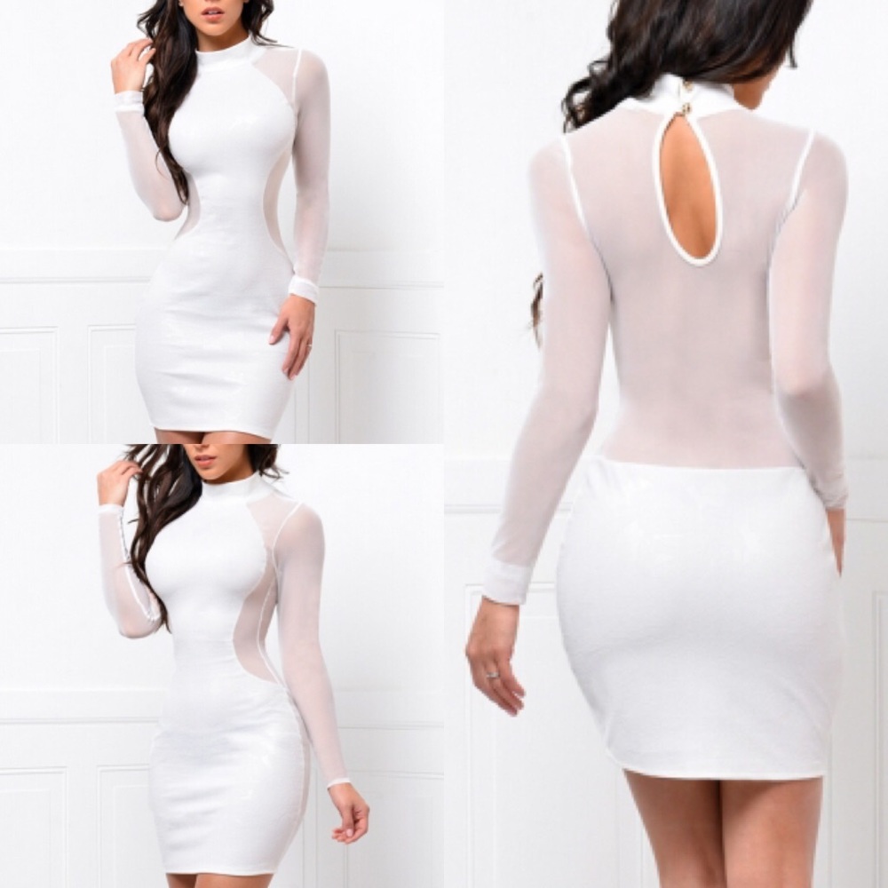White mini dress